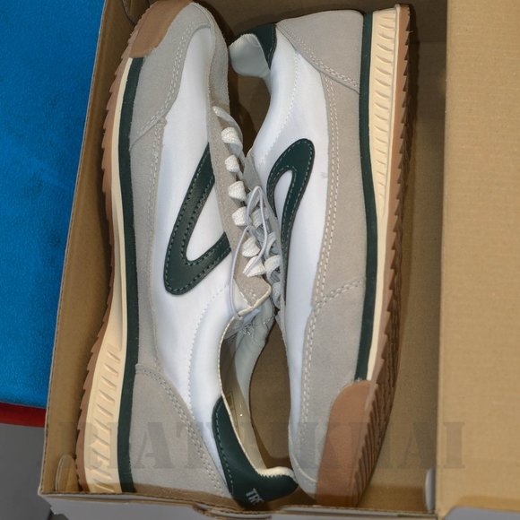 Tretorn Women’s Rawlins Sneaker Suede Leather Lightweight Rawlins 2.0 GReen/Gray - Picture 7 of 9